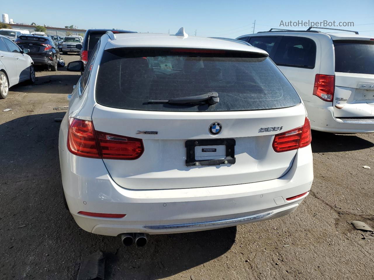 2015 Bmw 328 Xi White vin: WBA3G7C57FK297643