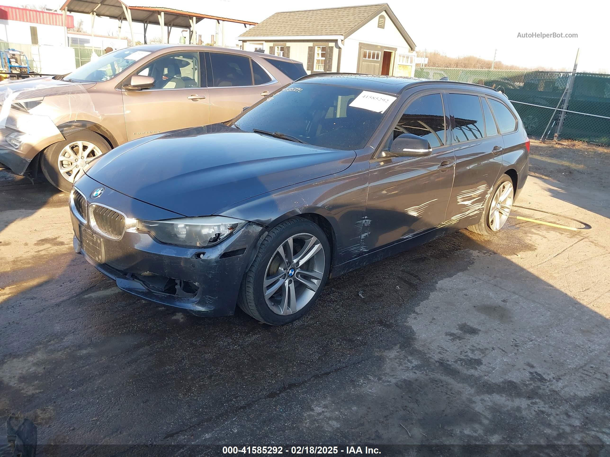 2014 Bmw 328i Xdrive Gray vin: WBA3G7C5XEKN36150