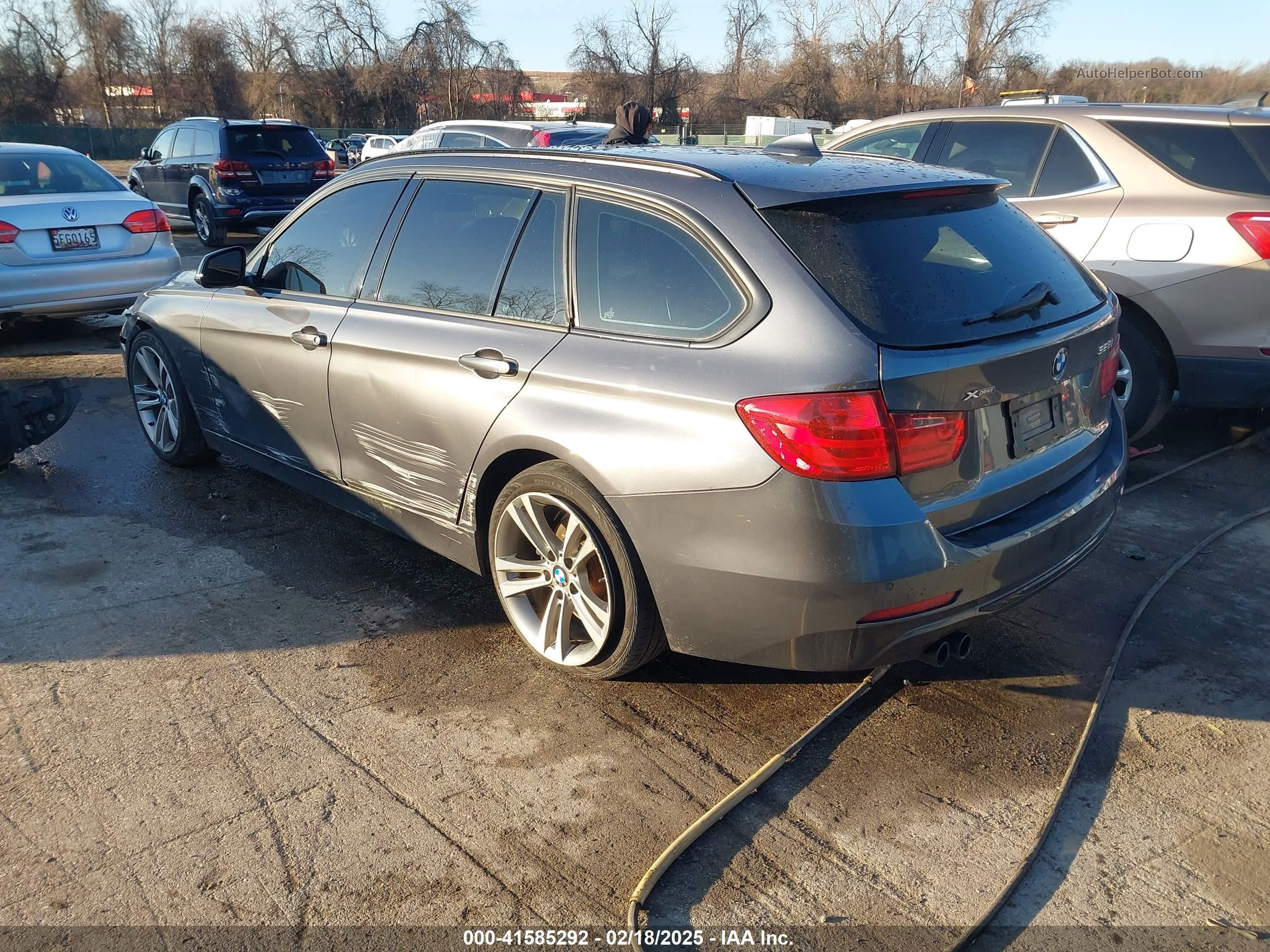 2014 Bmw 328i Xdrive Gray vin: WBA3G7C5XEKN36150