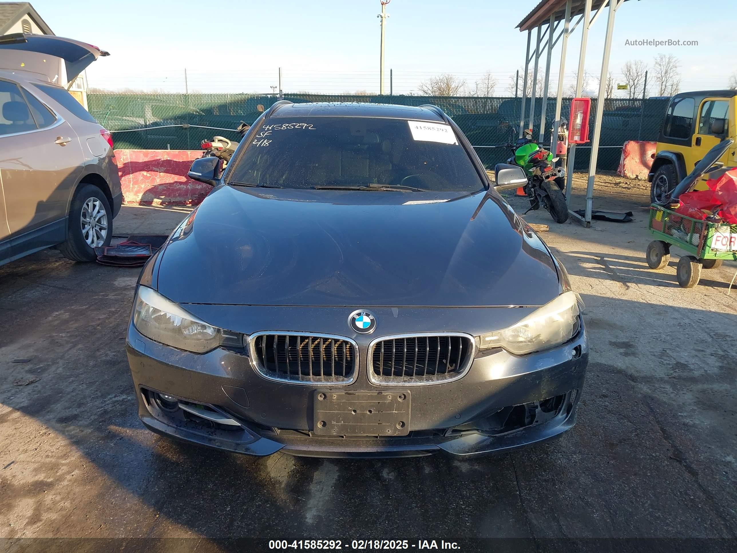 2014 Bmw 328i Xdrive Gray vin: WBA3G7C5XEKN36150