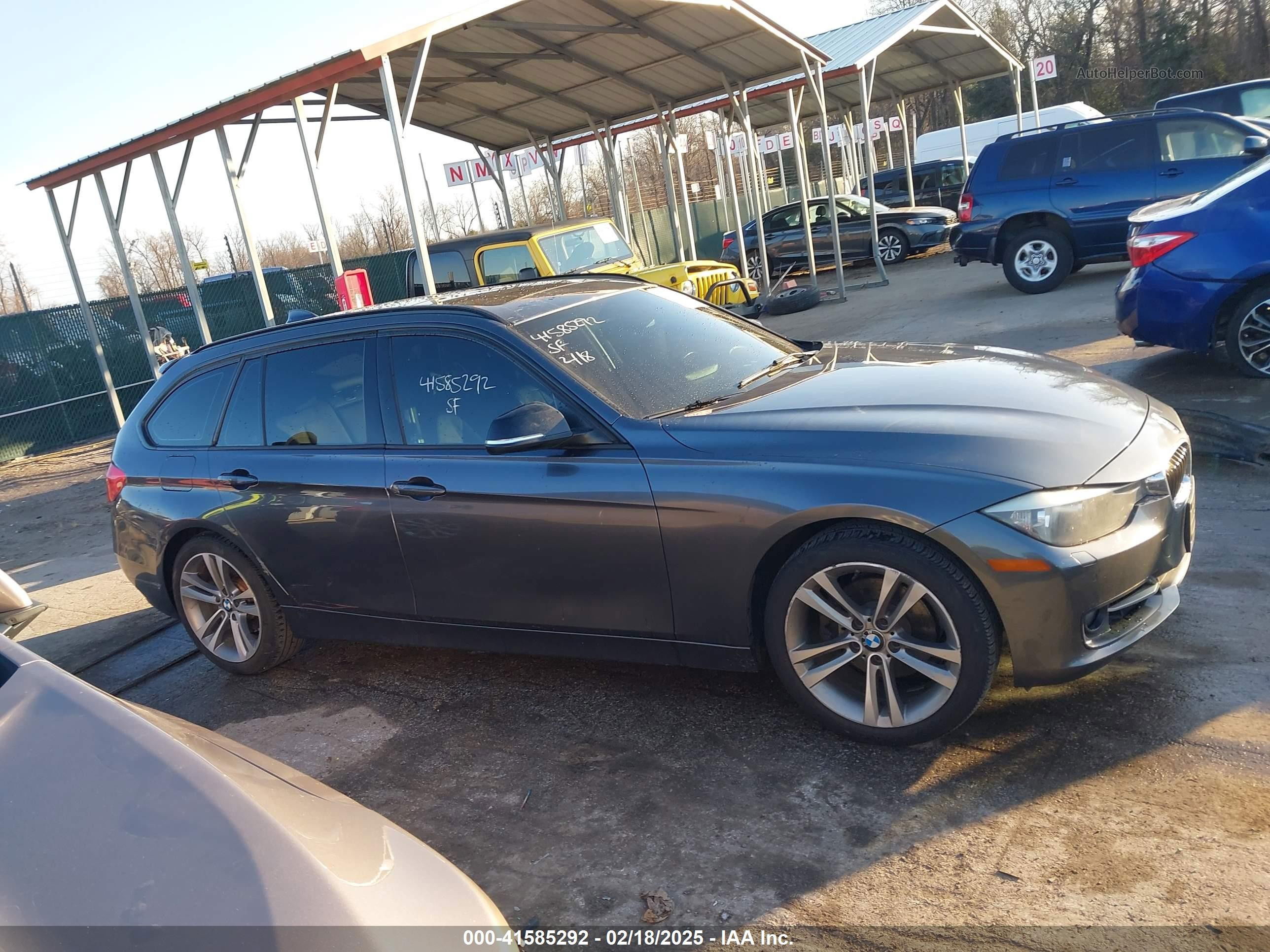 2014 Bmw 328i Xdrive Gray vin: WBA3G7C5XEKN36150
