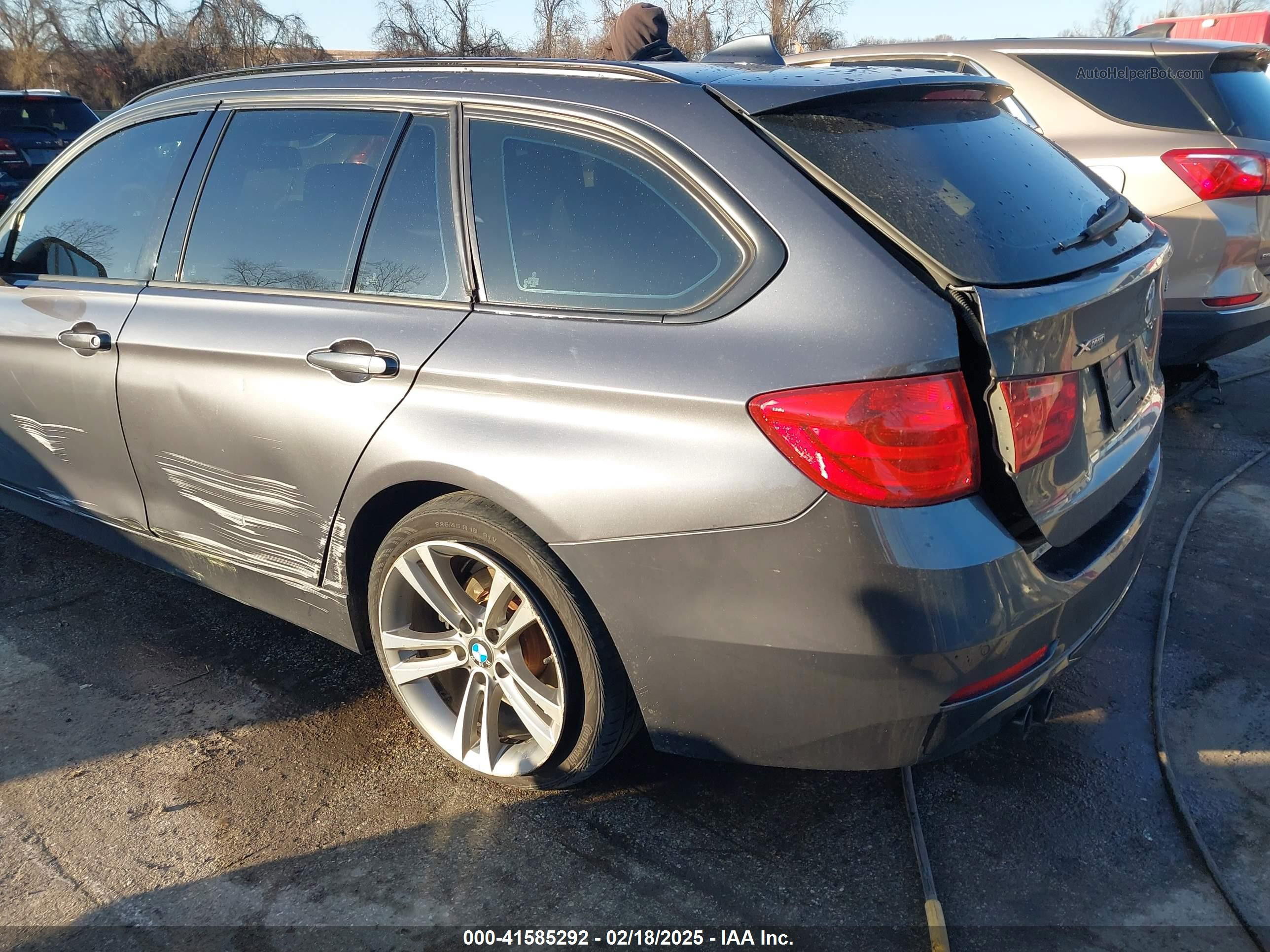 2014 Bmw 328i Xdrive Gray vin: WBA3G7C5XEKN36150
