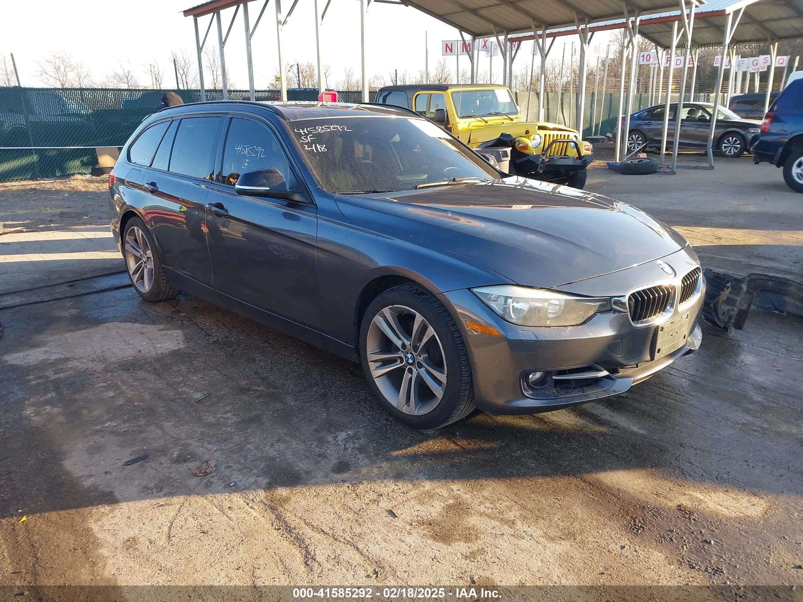 2014 Bmw 328i Xdrive Gray vin: WBA3G7C5XEKN36150