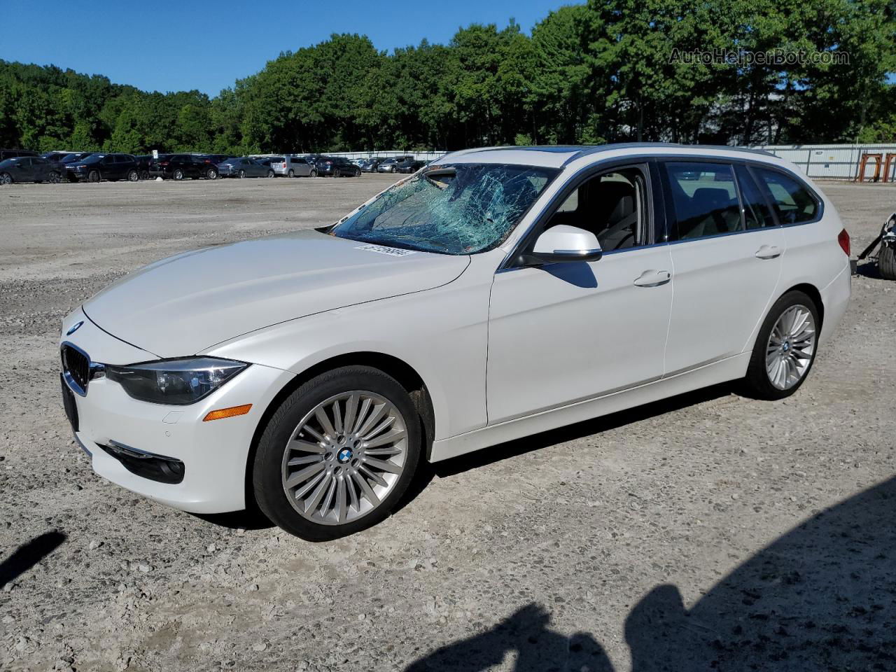 2015 Bmw 328 Xi White vin: WBA3G7C5XFK480521