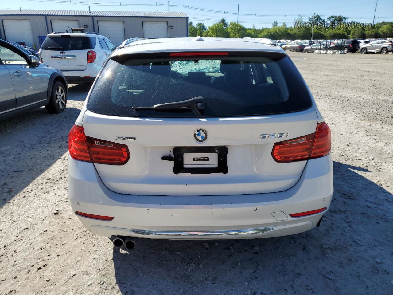 2015 Bmw 328 Xi White vin: WBA3G7C5XFK480521