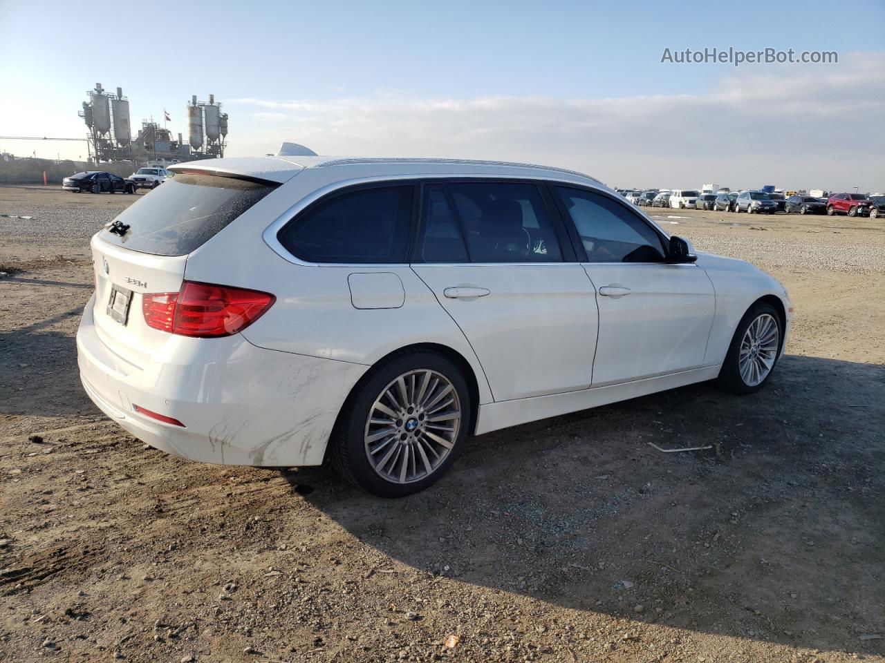 2015 Bmw 328 D Xdrive White vin: WBA3K5C54FK301456