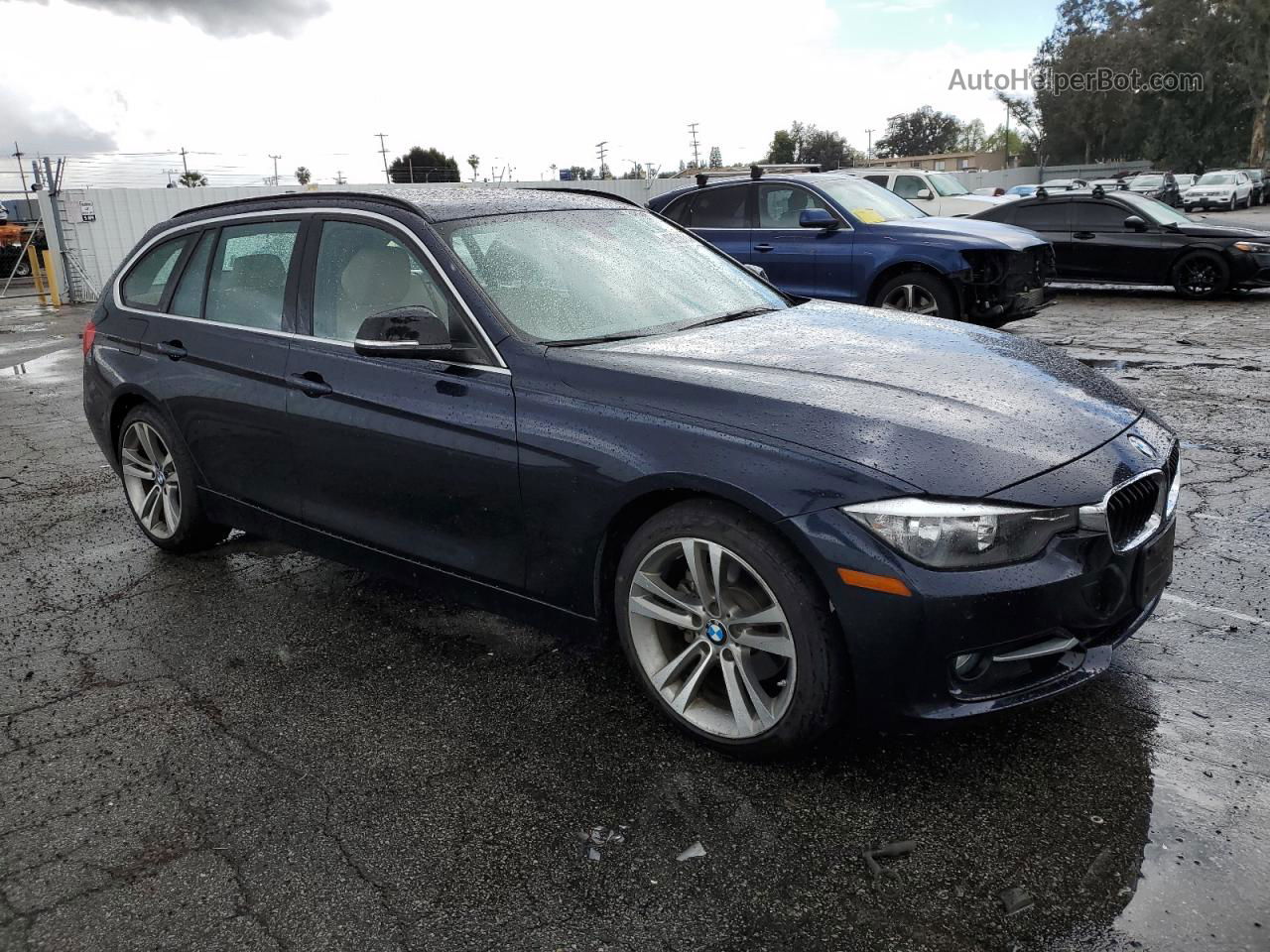 2015 Bmw 328 D Xdrive Blue vin: WBA3K5C56FK300812