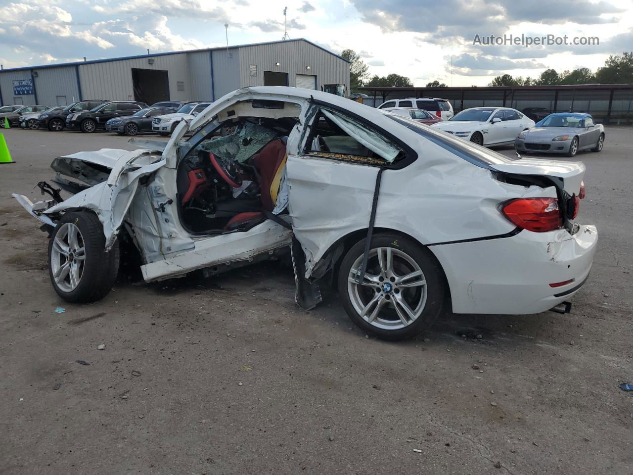 2015 Bmw 428 I White vin: WBA3N3C51FK232026