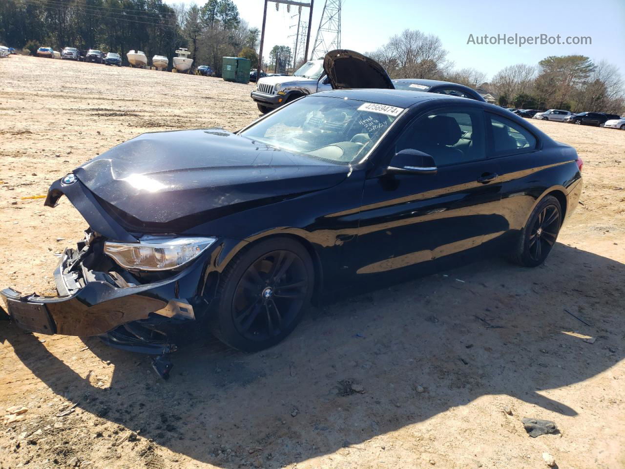 2015 Bmw 428 I Black vin: WBA3N3C51FK232818