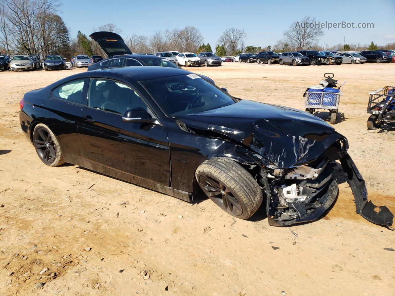 2015 Bmw 428 I Black vin: WBA3N3C51FK232818