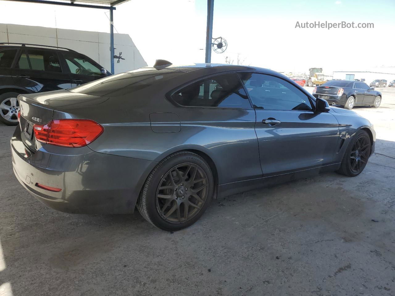 2015 Bmw 428 I Gray vin: WBA3N3C51FK233791