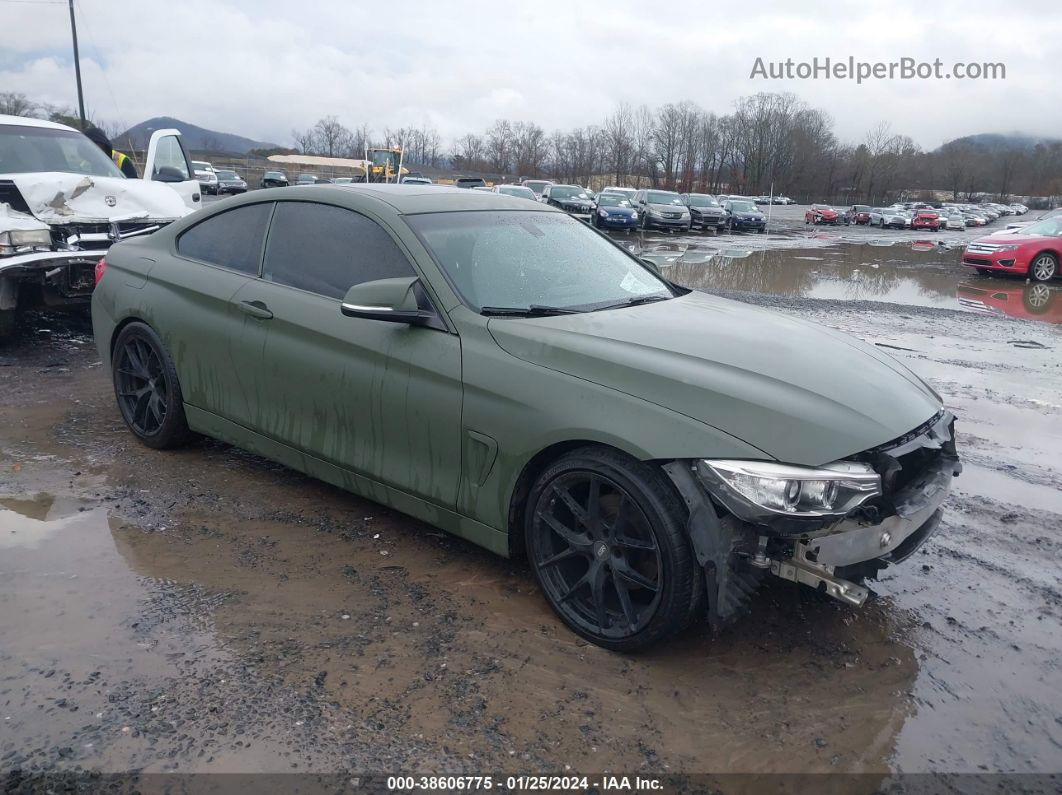 2015 Bmw 428i Green vin: WBA3N3C52FK234139