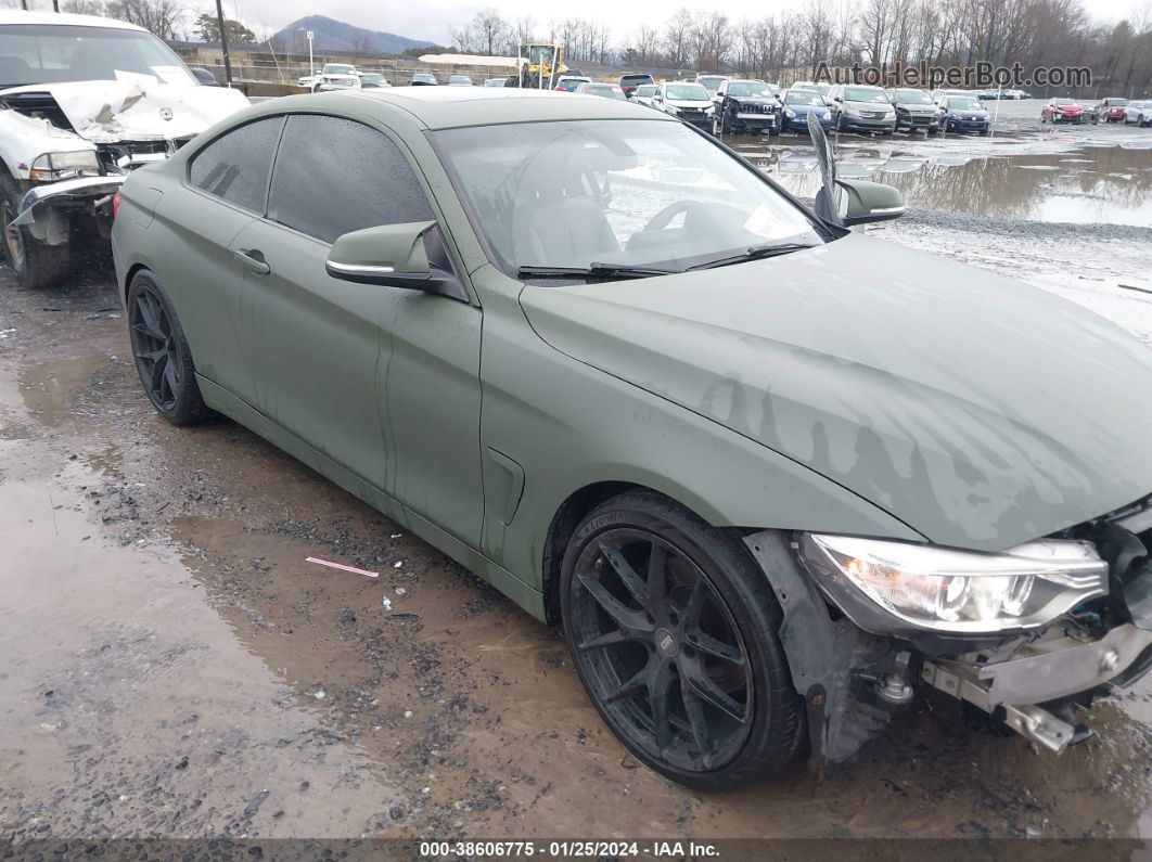 2015 Bmw 428i Green vin: WBA3N3C52FK234139