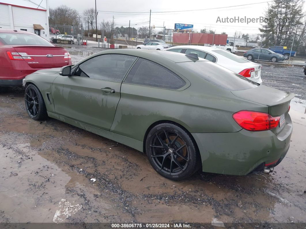 2015 Bmw 428i Green vin: WBA3N3C52FK234139