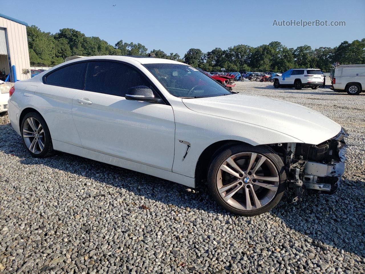 2015 Bmw 428 I White vin: WBA3N3C53FK232450