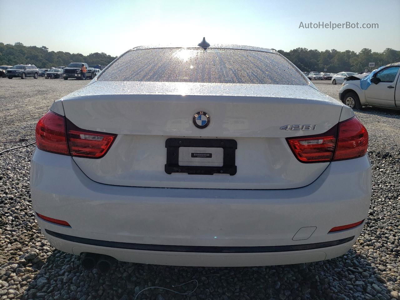 2015 Bmw 428 I White vin: WBA3N3C53FK232450