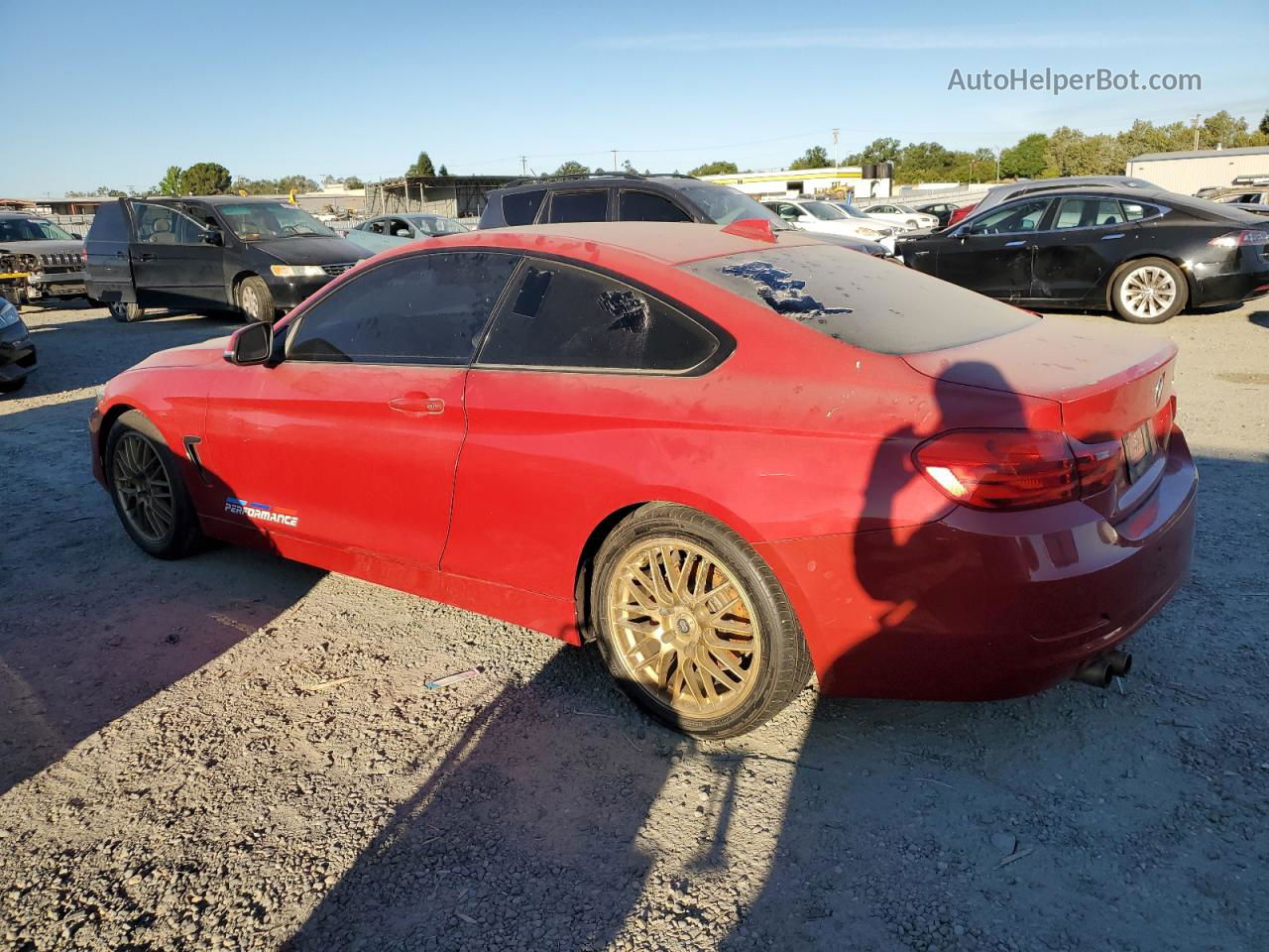 2015 Bmw 428 I Red vin: WBA3N3C53FK233565