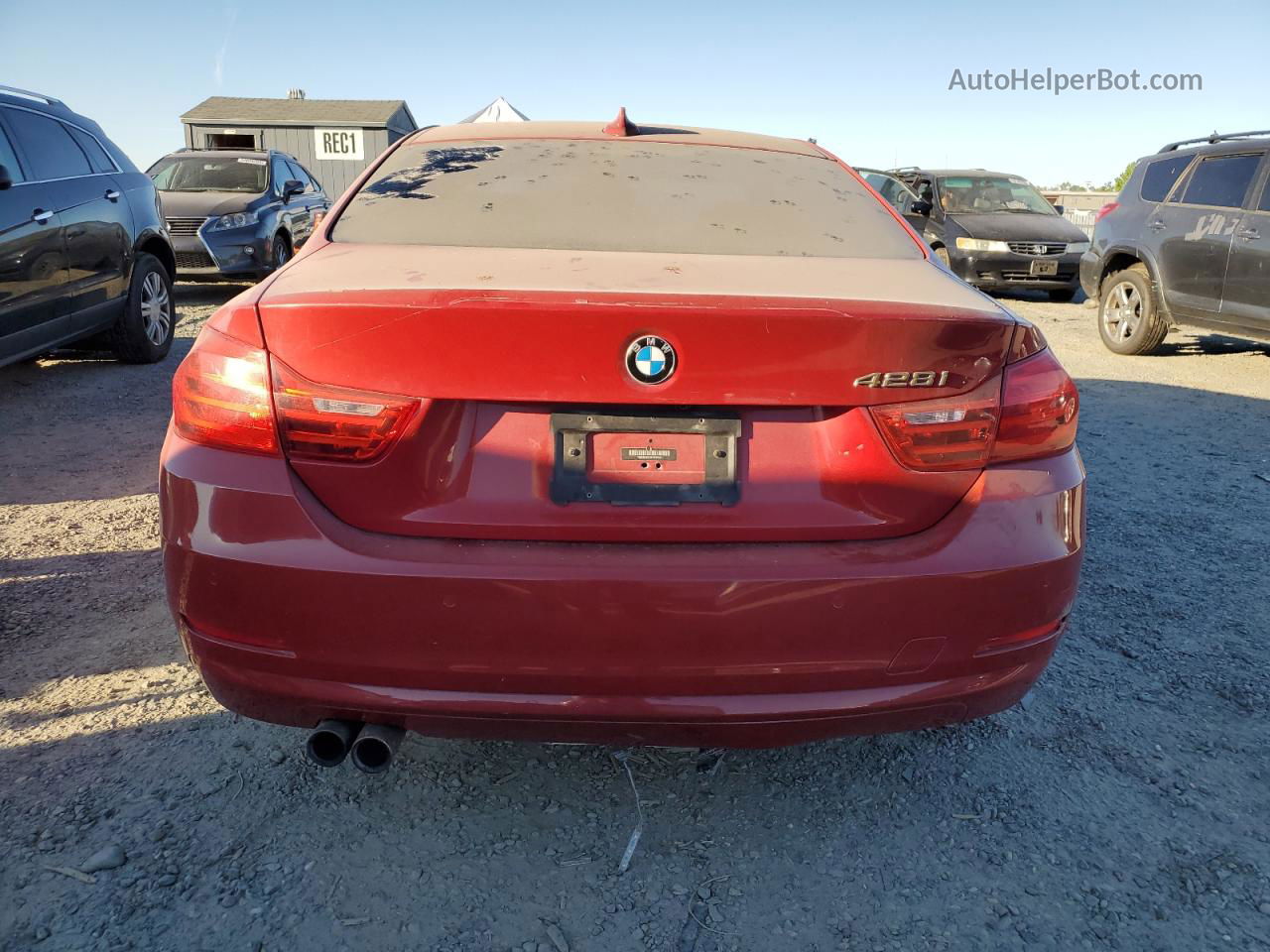 2015 Bmw 428 I Red vin: WBA3N3C53FK233565