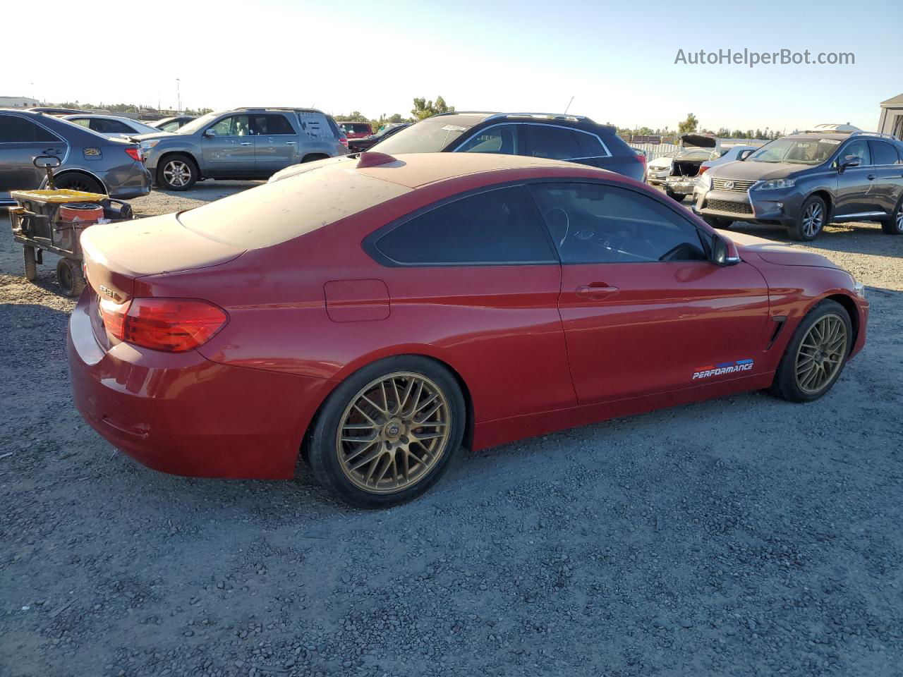 2015 Bmw 428 I Red vin: WBA3N3C53FK233565