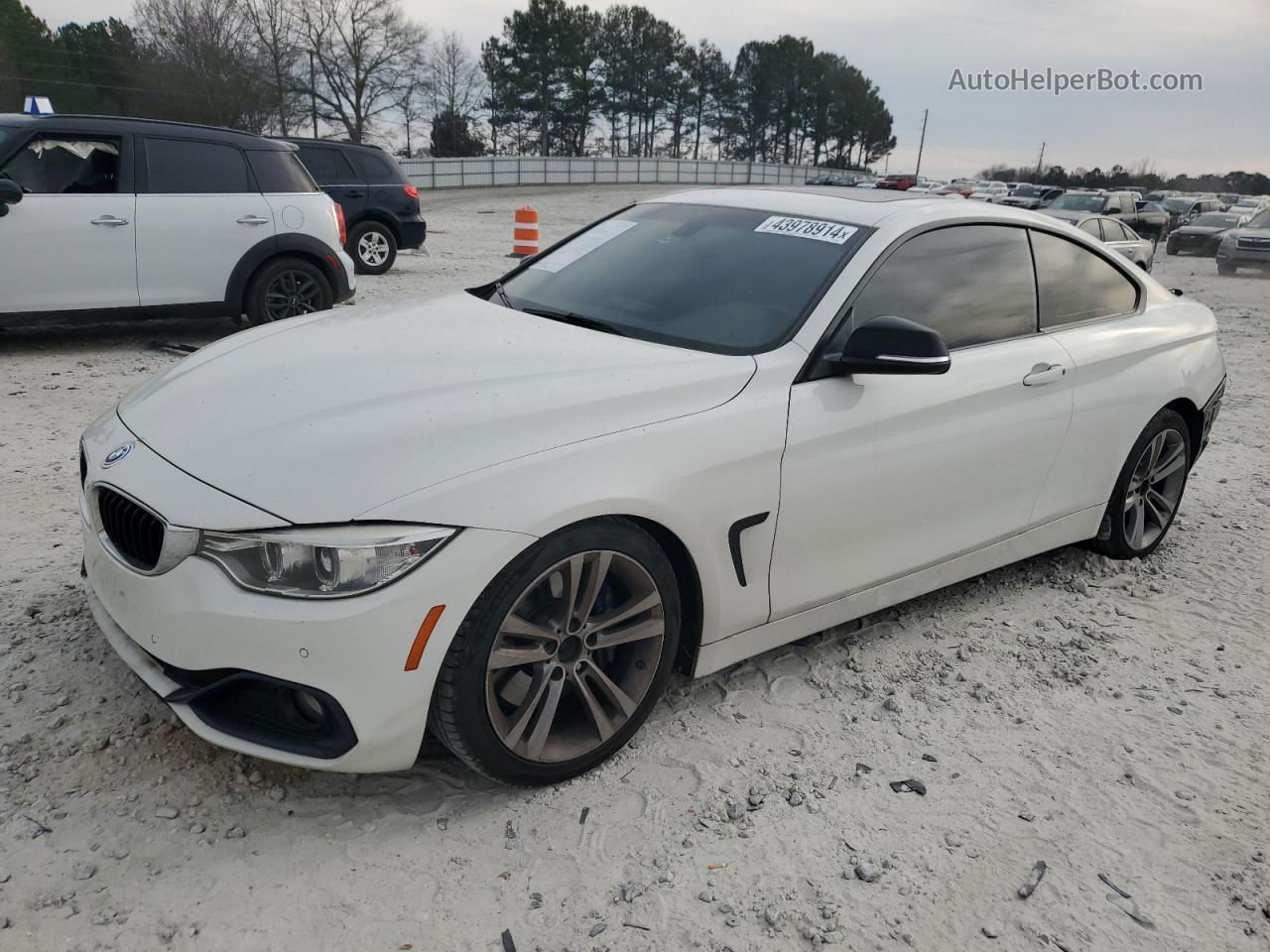 2015 Bmw 428 I White vin: WBA3N3C55FK232417