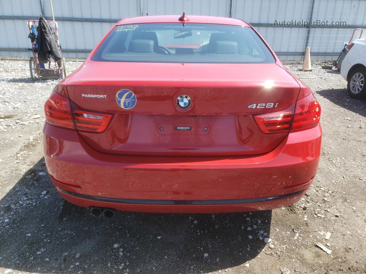 2015 Bmw 428 I Red vin: WBA3N3C55FK232918