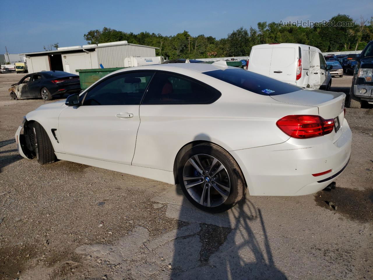 2015 Bmw 428 I White vin: WBA3N3C55FK233731