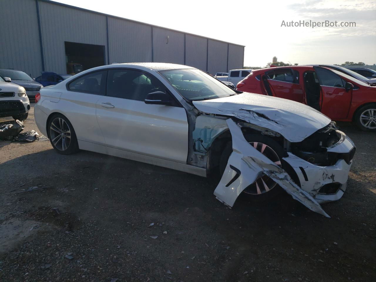 2015 Bmw 428 I White vin: WBA3N3C55FK233731