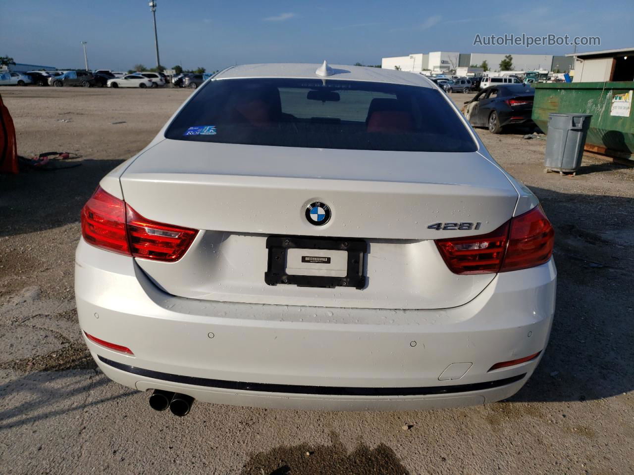 2015 Bmw 428 I White vin: WBA3N3C55FK233731