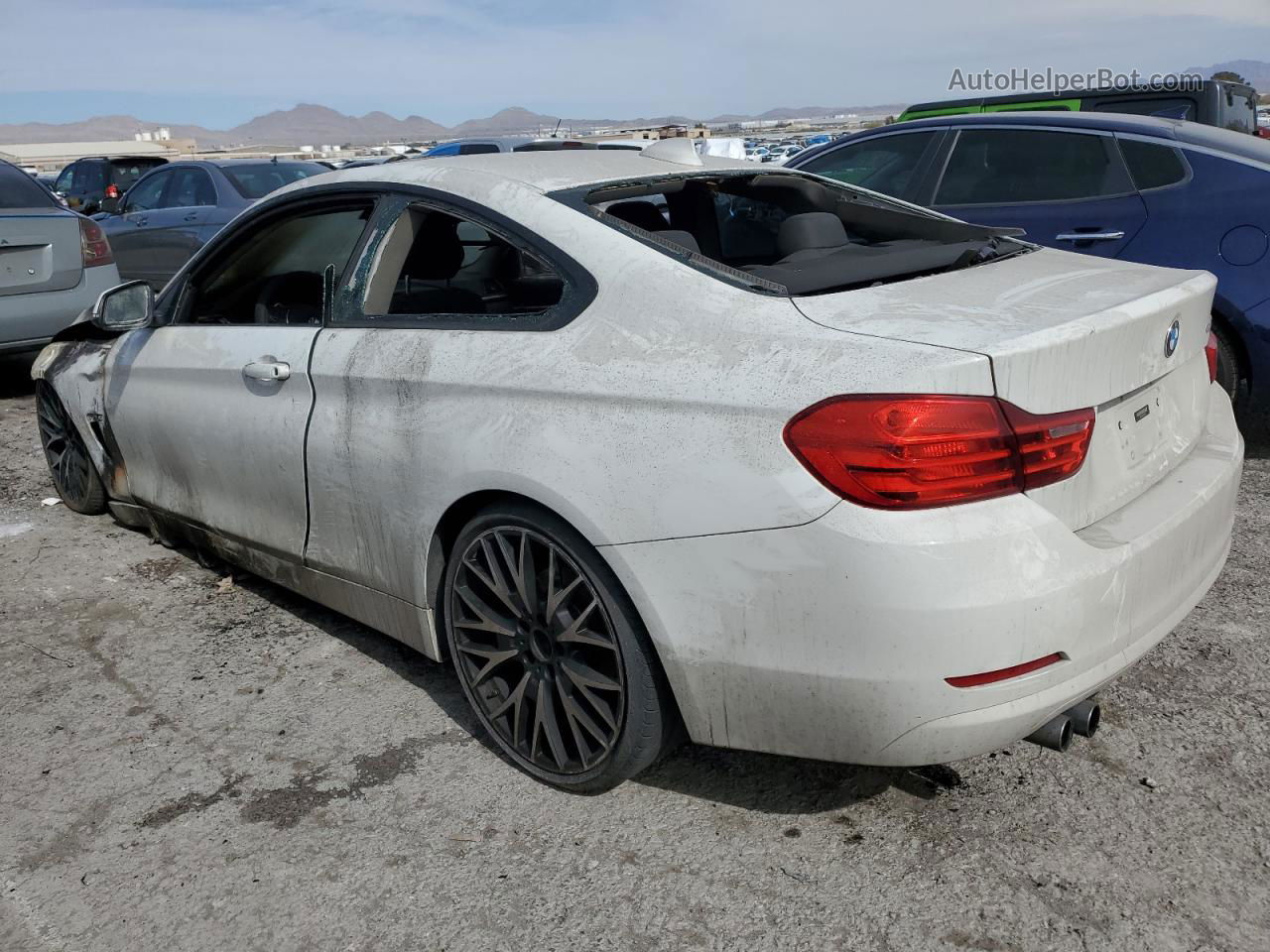 2015 Bmw 428 I White vin: WBA3N3C55FK234037