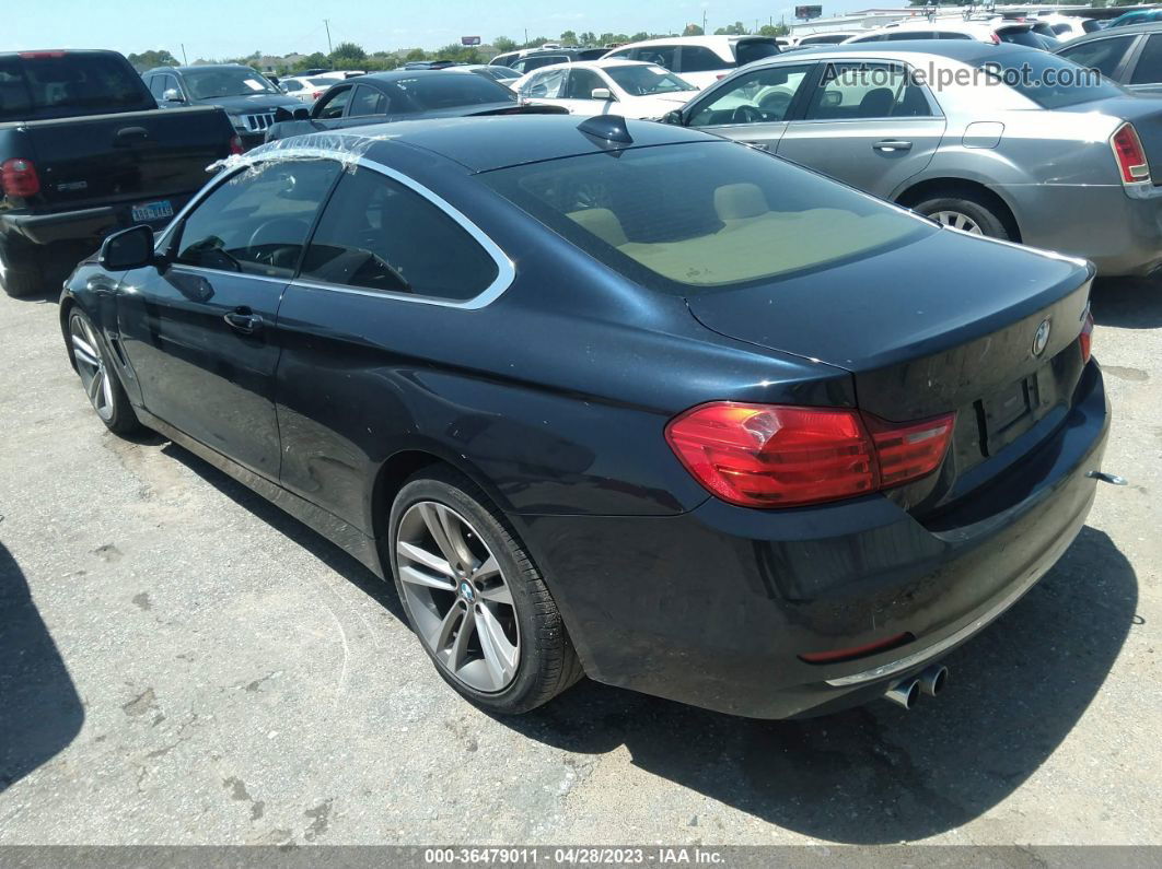 2015 Bmw 4 Series 428i Blue vin: WBA3N3C56FK233690