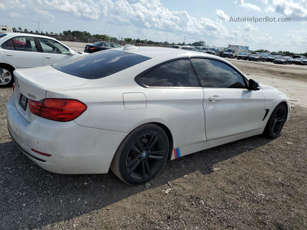 2015 Bmw 428 I Белый vin: WBA3N3C56FK234547