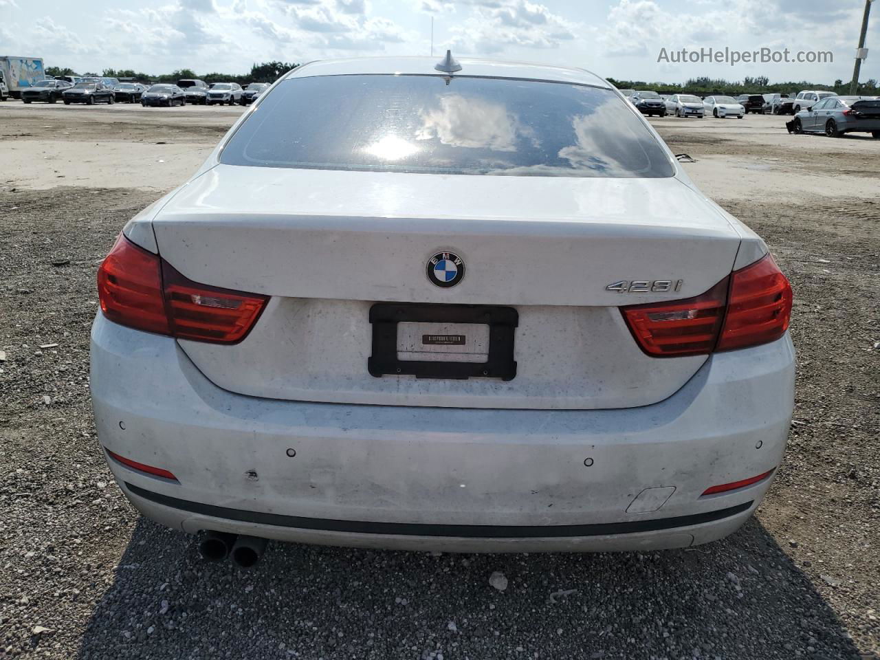 2015 Bmw 428 I White vin: WBA3N3C56FK234547