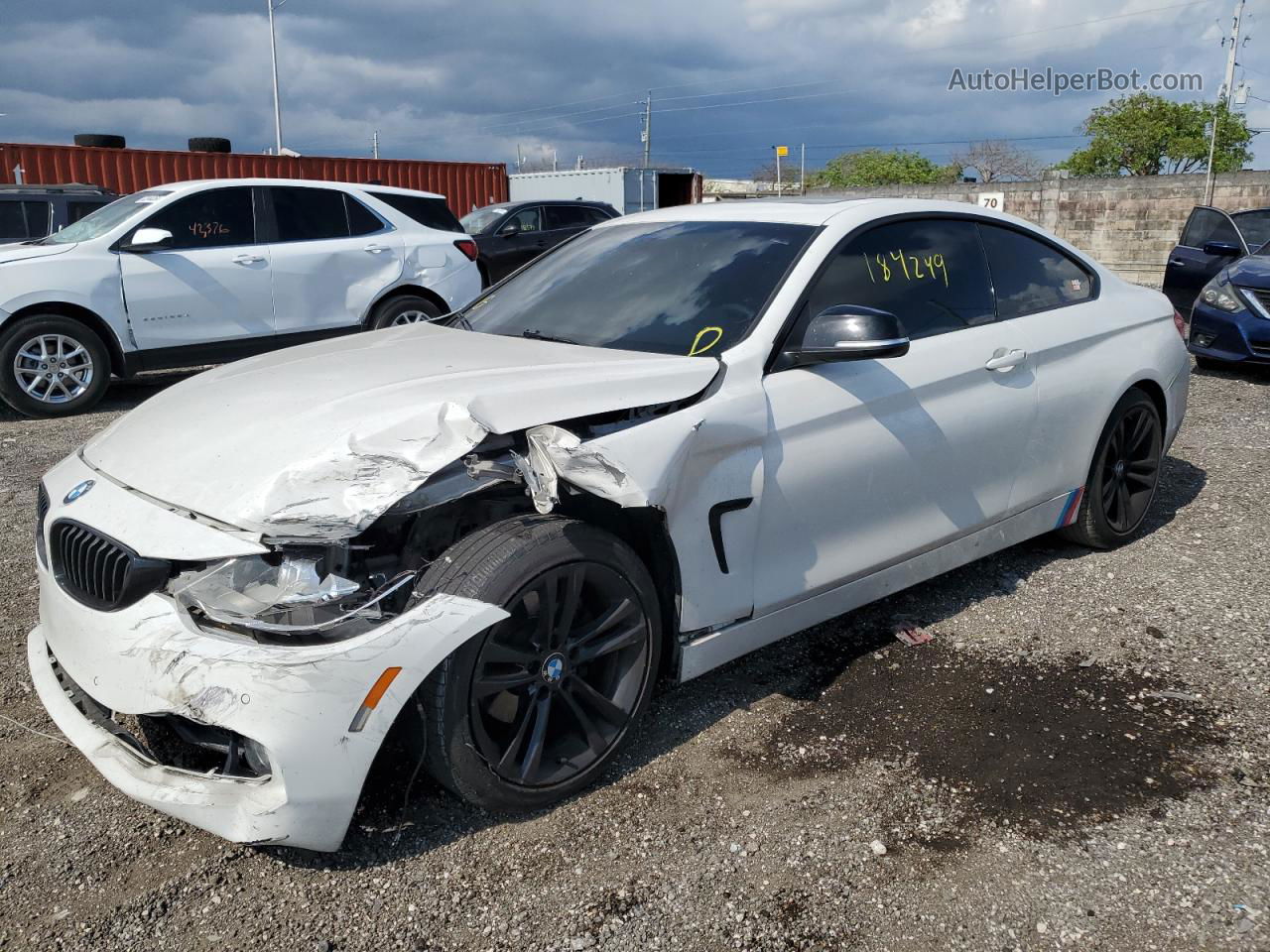 2015 Bmw 428 I White vin: WBA3N3C56FK234547