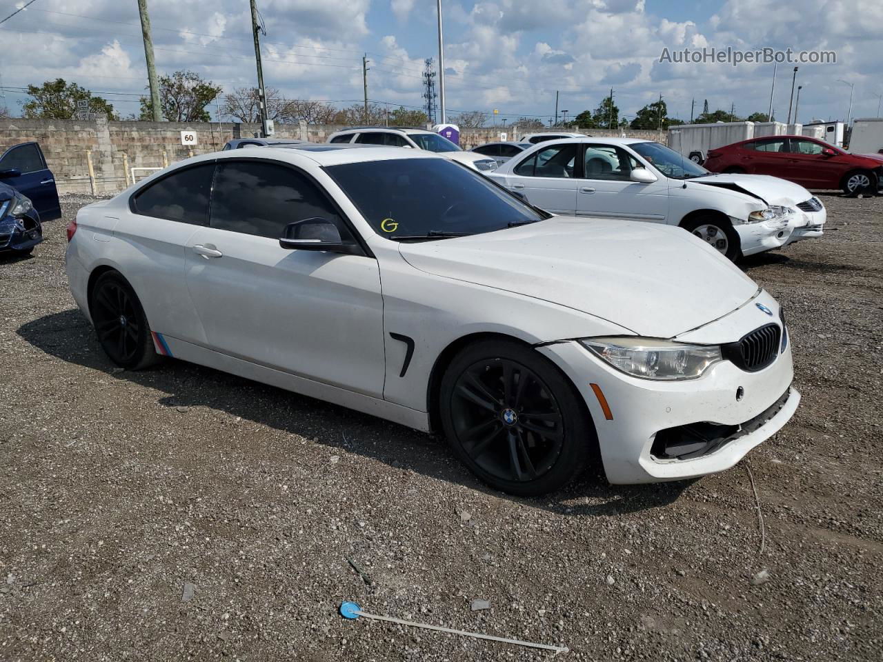 2015 Bmw 428 I Белый vin: WBA3N3C56FK234547