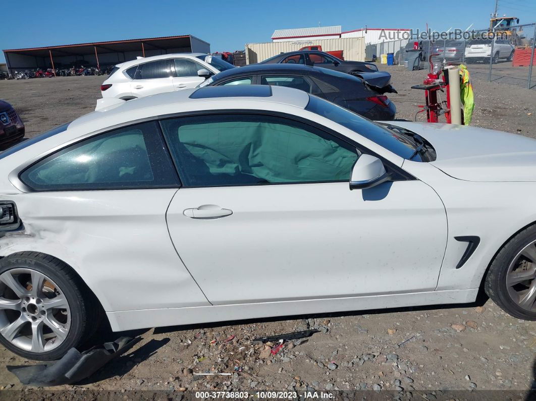 2015 Bmw 4 Series 428i White vin: WBA3N3C57FK232449