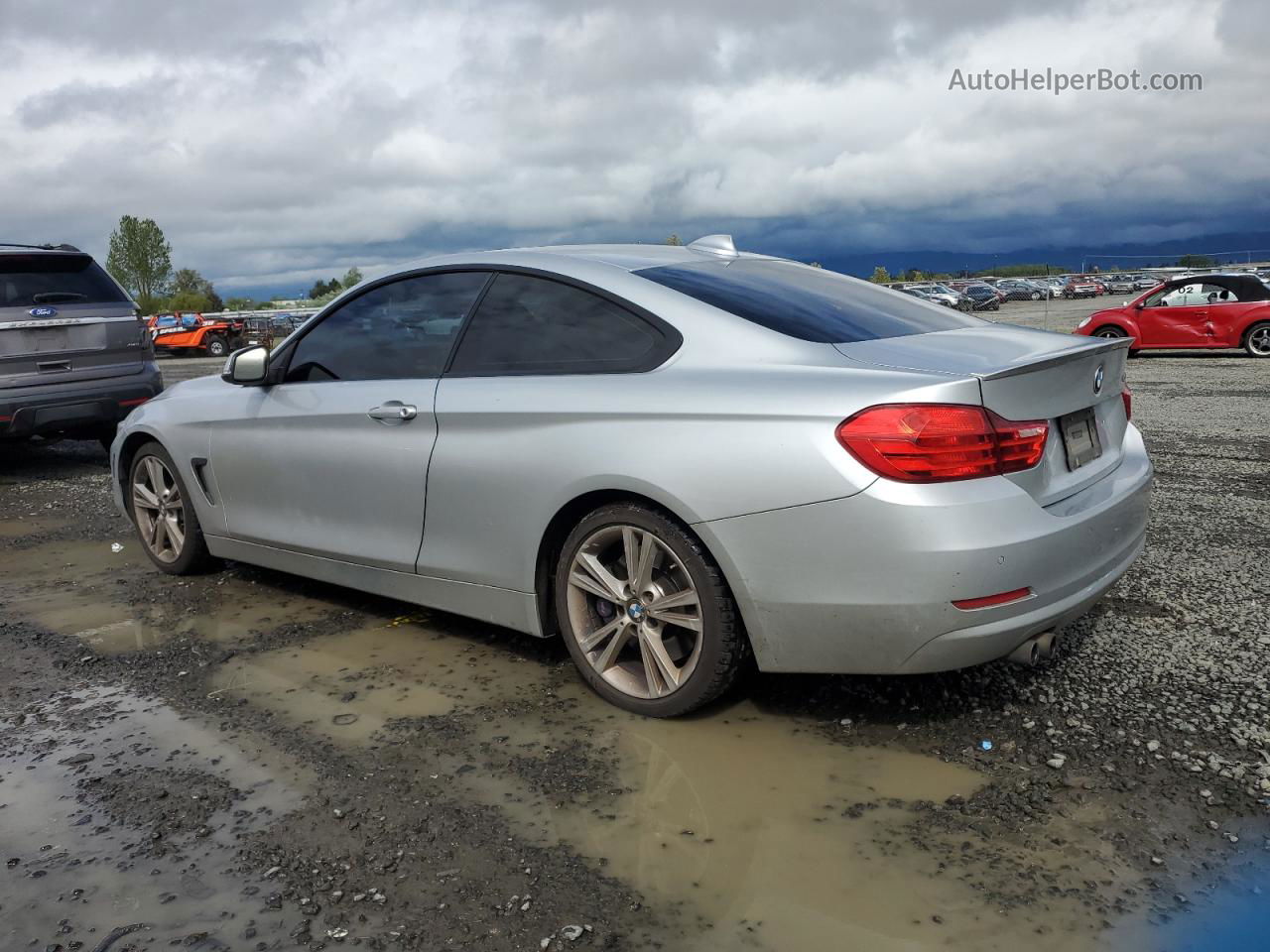 2015 Bmw 428 I Silver vin: WBA3N3C57FK233861