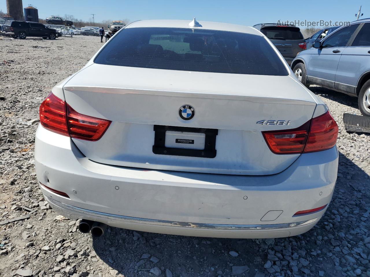 2015 Bmw 428 I White vin: WBA3N3C58FK234386