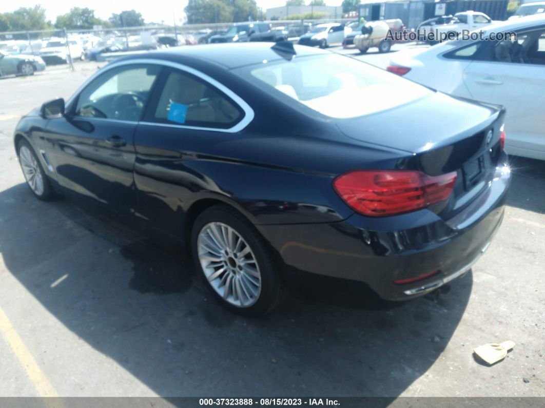 2015 Bmw 4 Series 428i Xdrive Blue vin: WBA3N5C51FK197659