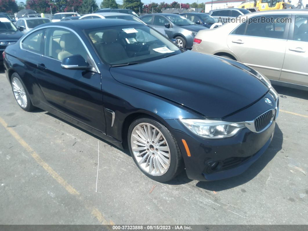 2015 Bmw 4 Series 428i Xdrive Blue vin: WBA3N5C51FK197659