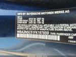 2015 Bmw 4 Series 428i Xdrive Blue vin: WBA3N5C51FK197659