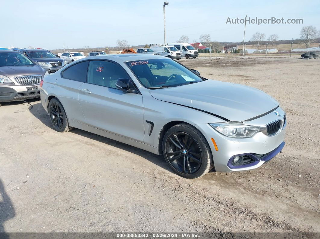 2015 Bmw 428i Xdrive Silver vin: WBA3N5C53FK198117