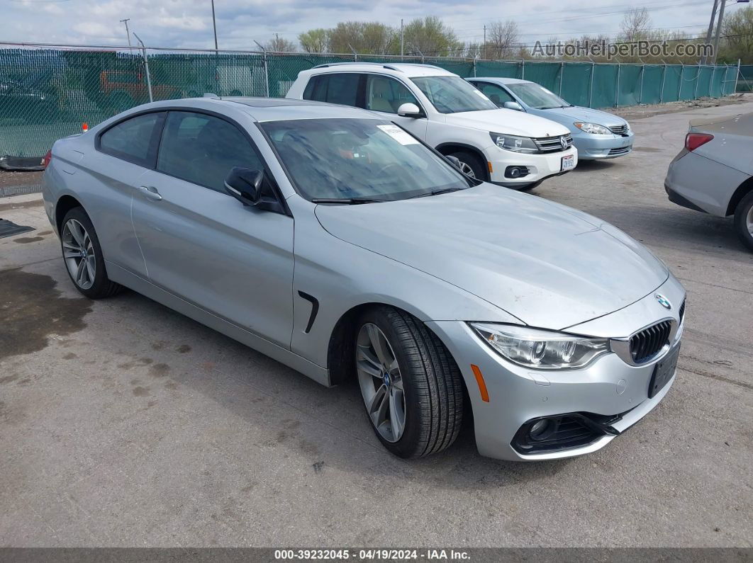 2015 Bmw 428i Xdrive Silver vin: WBA3N5C57FK197553