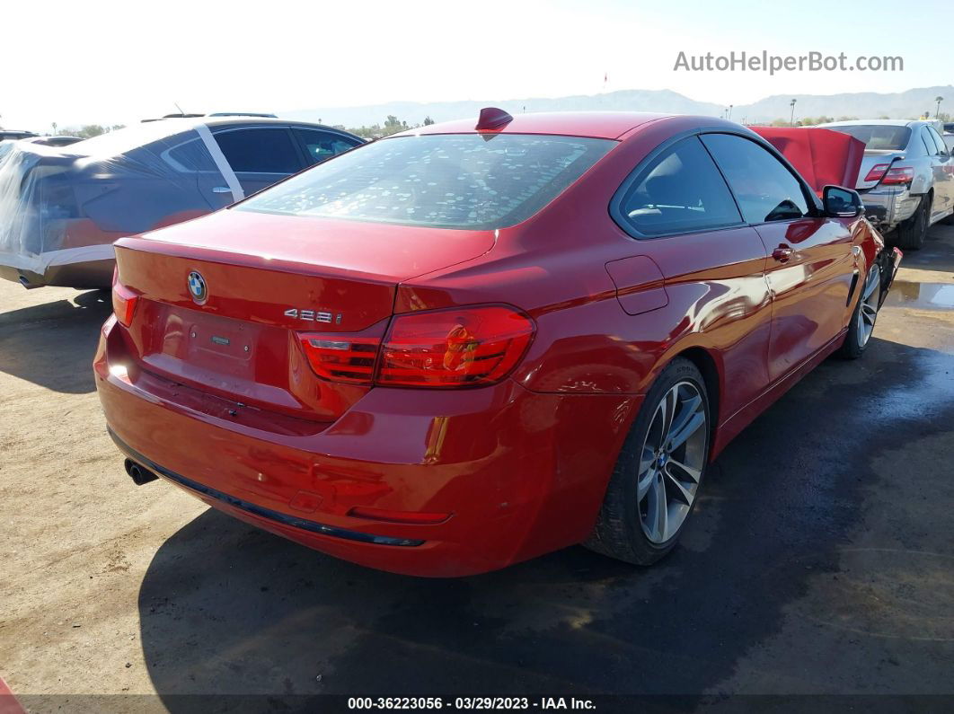 2015 Bmw 4 Series 428i Red vin: WBA3N7C51FK222703