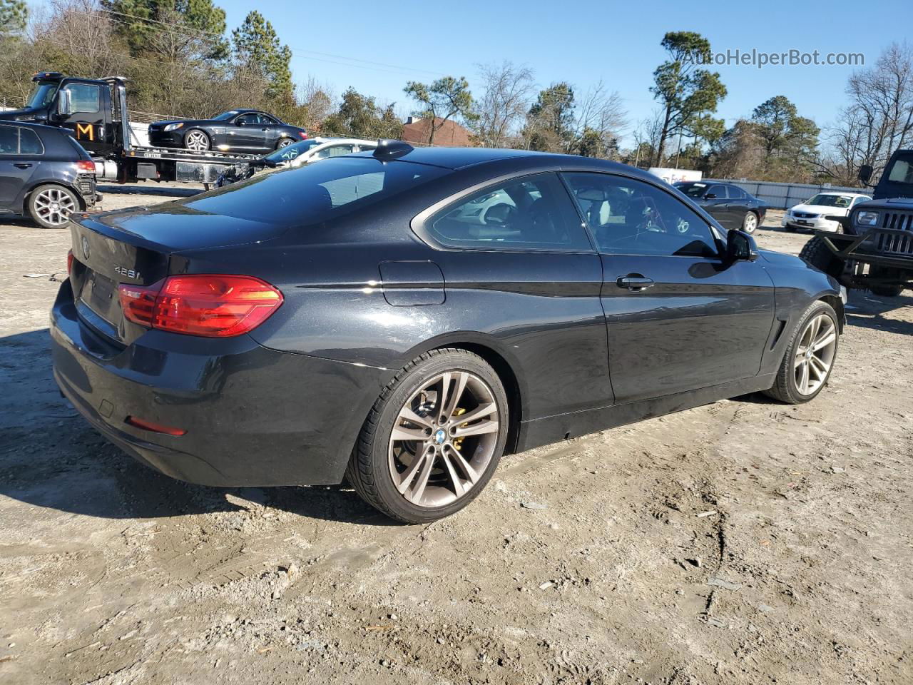 2015 Bmw 428 I Черный vin: WBA3N7C52FK223391