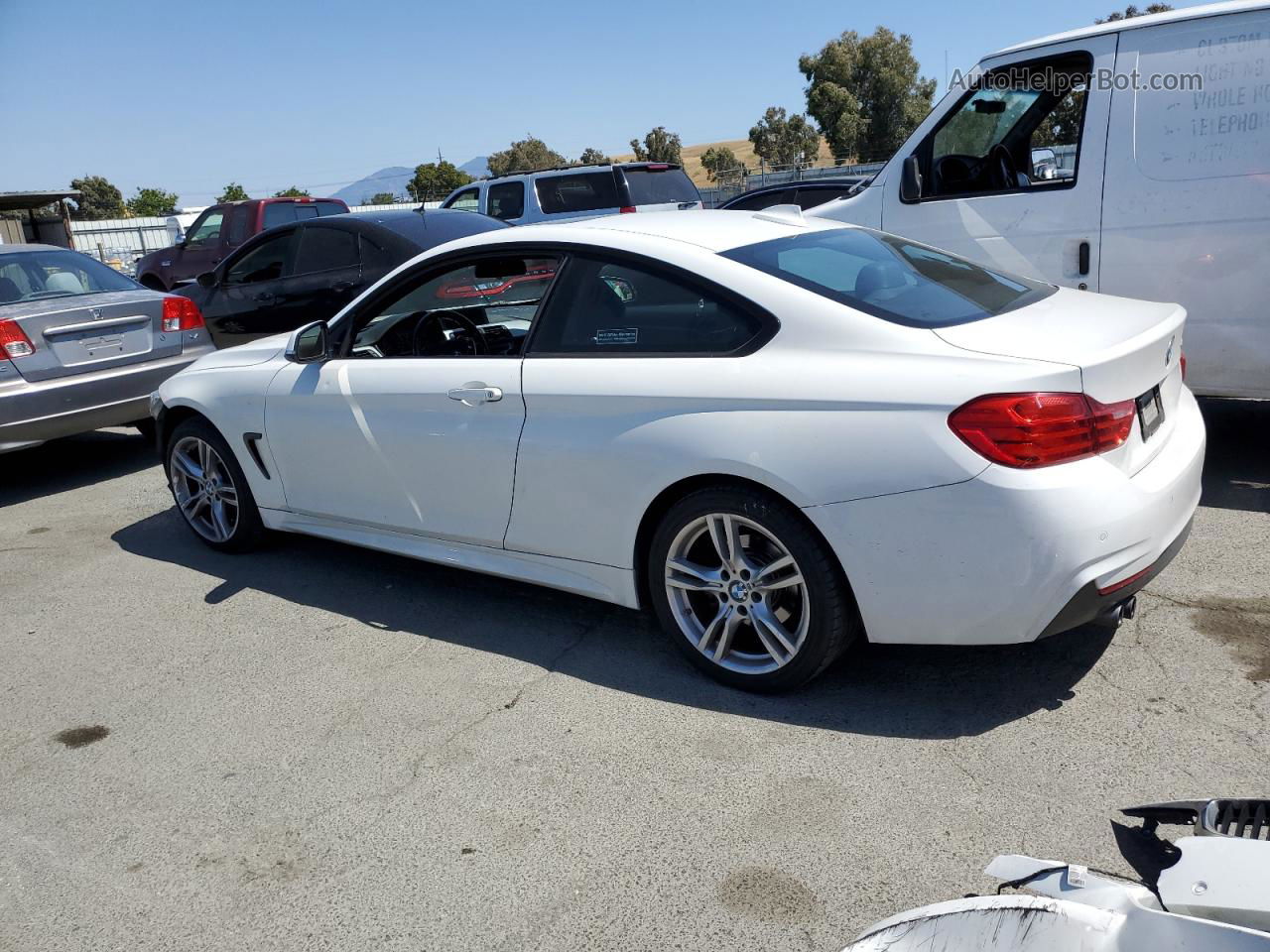 2015 Bmw 428 I White vin: WBA3N7C53FK222766