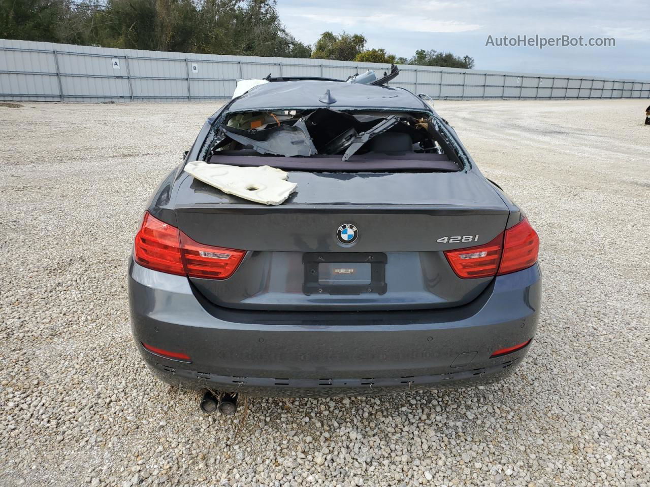 2016 Bmw 428 I Charcoal vin: WBA3N7C53GK226334