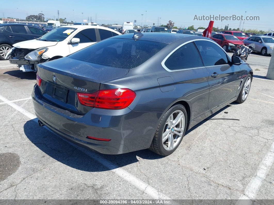 2015 Bmw 428i Gray vin: WBA3N7C54FK222162