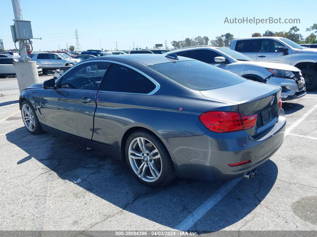 2015 Bmw 428i Gray vin: WBA3N7C54FK222162