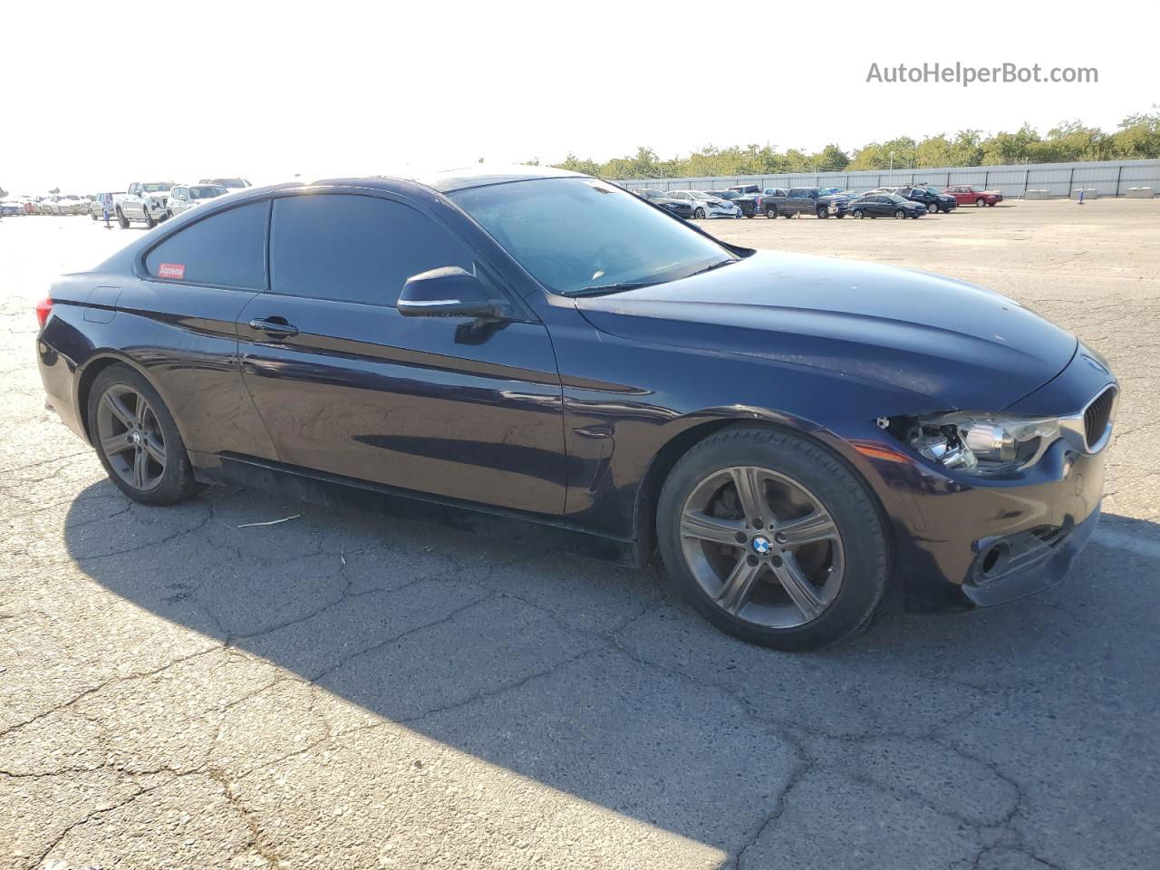 2015 Bmw 428 I Purple vin: WBA3N7C54FK223165