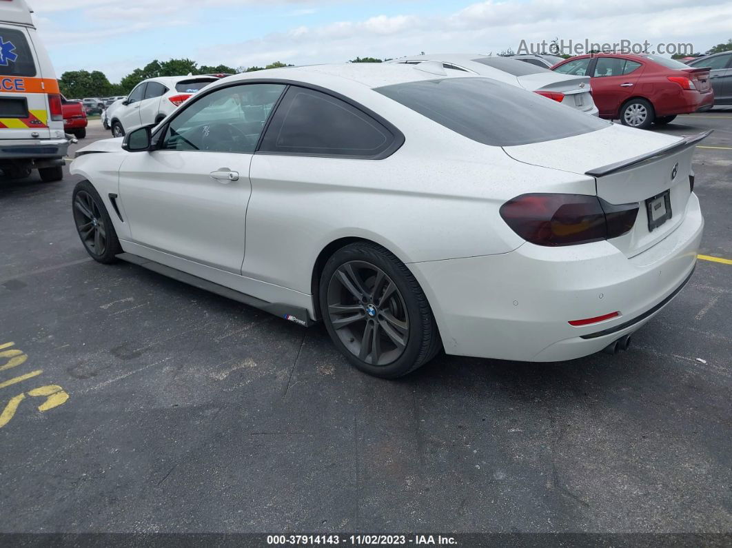 2016 Bmw 428i White vin: WBA3N7C56GK228045